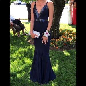 Navy Jovani Prom Dress!!
